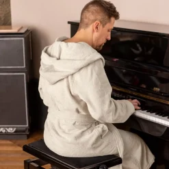 Shop Peignoir homme à capuche uni coton biologique Osmose naturel Femme/Homme Peignoirs Homme|Coffrets Cadeaux