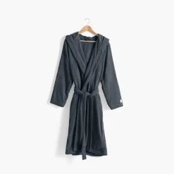 Fashion Peignoir homme à capuche uni coton biologique Osmose fusain Homme Peignoirs Homme