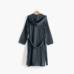 Fashion Peignoir homme à capuche uni coton biologique Osmose fusain Homme Peignoirs Homme