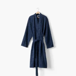 Best Peignoir homme coton col kimono Aura marine Homme Coffrets Cadeaux|Peignoirs Homme