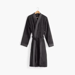 Best Sale Peignoir homme coton moelleux Roméo anthracite Homme Peignoirs Homme