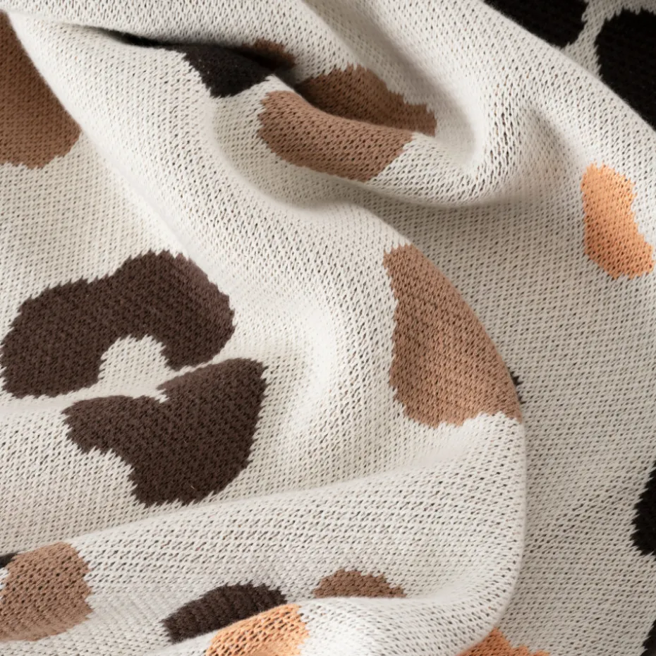 Online Plaid coton maille jacquard Ysée ivoire Femme Coffrets Cadeaux