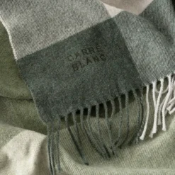 Shop Plaid laine et cachemire Alpage kaki Femme Coffrets Cadeaux|Coffrets Cadeaux