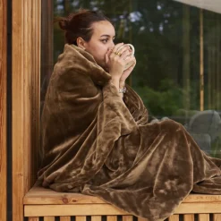 Hot Plaid polaire Oslo bronze Homme Coffrets Cadeaux|Plaids Et Couvre-lits