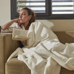 Best Plaid polaire Oslo ivoire Femme Coffrets Cadeaux|Plaids Et Couvre-lits