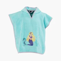 Discount Poncho enfant coton à capuche Calliopé lagon Enfant Ponchos