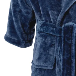 Discount Robe de chambre enfant polaire à capuche Ptitchic marine Enfant Robes De Chambre