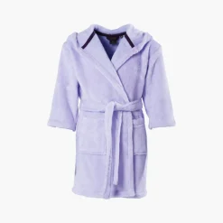 Fashion Robe de chambre enfant polaire à capuche Anouchka parme Enfant Robes De Chambre