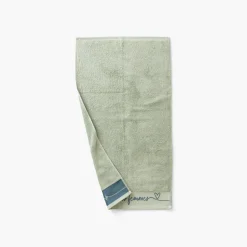 Outlet Serviette de toilette bouclette de coton Simones eucalyptus Serviettes De Toilette