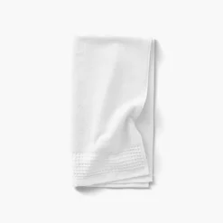 Best Serviette de toilette bouclette de coton biologique Source blanc Serviettes De Toilette