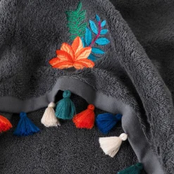 New Serviette de toilette bouclette de coton Balata anthracite Serviettes De Toilette