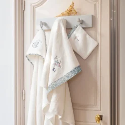 New Serviette de toilette coton bio Dandine ivoire Enfant Serviettes De Toilette