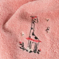 Discount Serviette de toilette coton biologique Festine rose sorbet Enfant Serviettes De Toilette