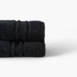 Clearance Serviette de toilette coton Lola II noir Serviettes De Toilette