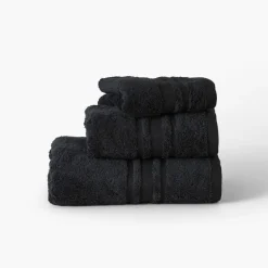 Clearance Serviette de toilette coton Lola II noir Serviettes De Toilette