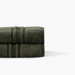 Clearance Serviette de toilette coton Lola II vert kaki Serviettes De Toilette