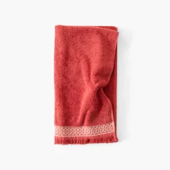 Sale Serviette de toilette coton Villasol terracotta Serviettes De Toilette