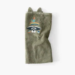 Fashion Serviette de toilette coton Playful kaki Enfant Serviettes De Toilette