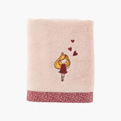 Outlet Serviette de toilette coton biologique Dessine blush Enfant Serviettes De Toilette
