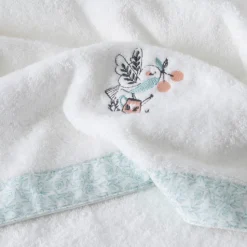 Store Serviette de toilette coton bio Jardine blanc Enfant Serviettes De Toilette