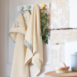 Shop Serviette de toilette coton bio Dandine paille Enfant Serviettes De Toilette