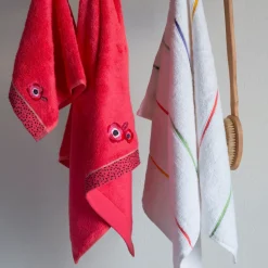Sale Serviette de toilette coton Rosella coquelicot Serviettes De Toilette