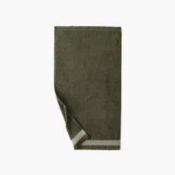 Outlet Serviette de toilette coton Villasol vert kaki Serviettes De Toilette