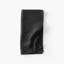 Flash Sale Serviette de toilette coton bio Quadro charbon Serviettes De Toilette