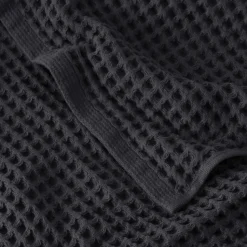 Flash Sale Serviette de toilette coton bio Quadro charbon Serviettes De Toilette