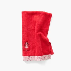 New Serviette de toilette coton bio Mes rêves rouge tendre Enfant Serviettes De Toilette
