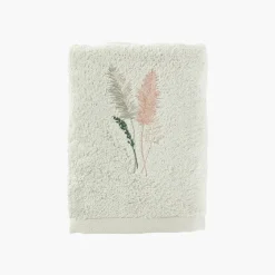 Store Serviette de toilette coton et viscose de bambou Pampa II jade Serviettes De Toilette