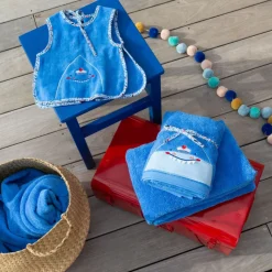 Cheap Serviette de toilette coton Beachful azur Enfant Serviettes De Toilette