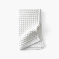 Discount Serviette invité coton bio Quadro blanc Serviettes Invité