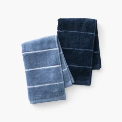 Flash Sale Serviette invité coton Hypnotic marine Serviettes Invité