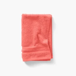 Fashion Serviette invité coton Lola II corail Serviettes Invité