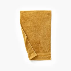 Sale Serviette invité coton Lola II miel Serviettes Invité