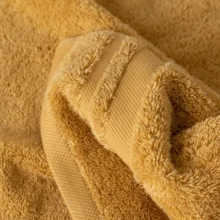 Sale Serviette invité coton Lola II miel Serviettes Invité