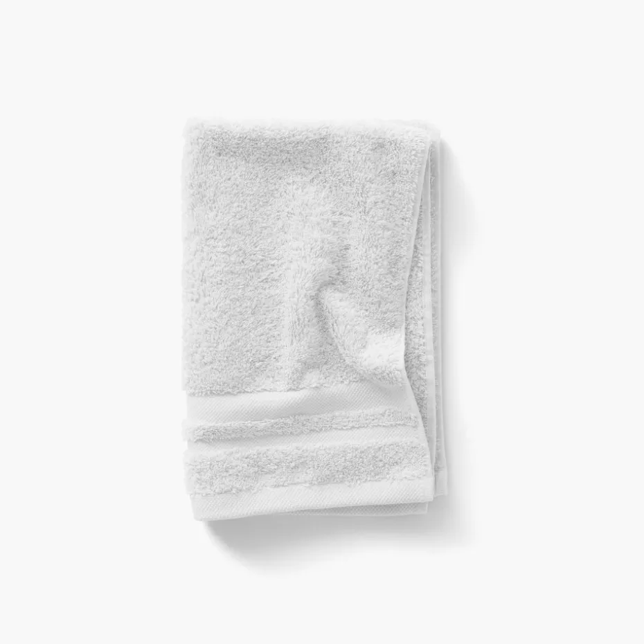 Store Serviette invité coton Lola II blanc Serviettes Invité