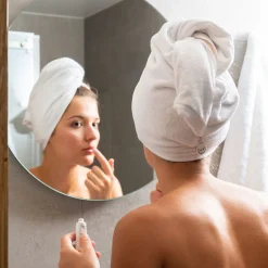 Discount Serviette pour cheveux en velours de coton biologique Naturelle naturel Femme Coffrets Cadeaux|Accessoires Beauté