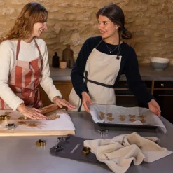 Flash Sale Tablier de cuisine coton Signature grège Femme Coffrets Cadeaux