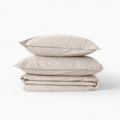 New Taie de traversin percale de coton Neo ficelle Taies De Traversin