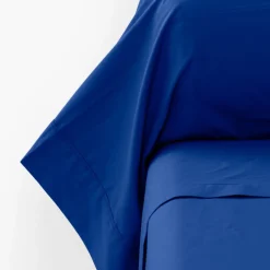 New Taie de traversin percale de coton Neo outremer Taies De Traversin