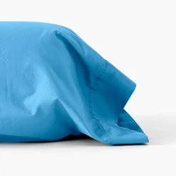 Store Taie de traversin percale de coton Neo azur Taies De Traversin