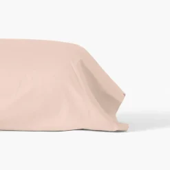 Hot Taie de traversin satin de coton unie Prestige nacre Taies De Traversin