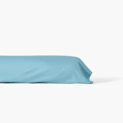 Hot Taie de traversin satin de coton unie Prestige glacier Taies De Traversin