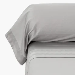 Fashion Taie de traversin satin de coton Titane Taies De Traversin