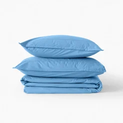 Hot Taie d'oreiller carrée coton Neo azur Taies D’oreiller