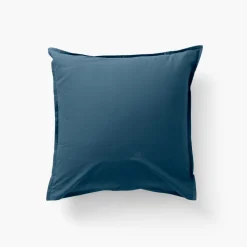 Cheap Taie d'oreiller carrée coton Neo Bleu prusse Taies D’oreiller