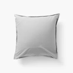 Best Taie d'oreiller carrée coton Neo gris Taies D’oreiller