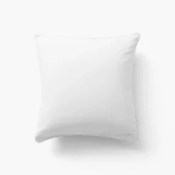 Hot Taie d'oreiller carrée en pur coton lavé biologique Souffle blanc Enfant Taies D'oreiller|Taies D’oreiller